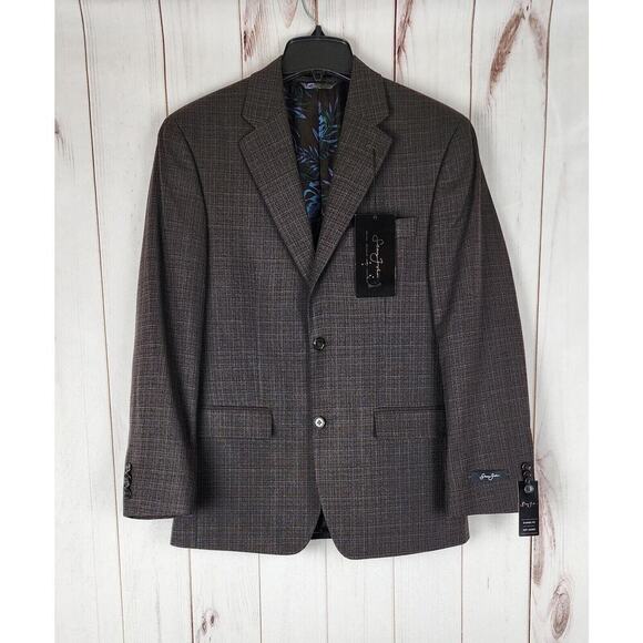 Sean John Other - Sean John Men's Classic-Fit Stretch Suit Jacket Blazer Brown 40R NWT